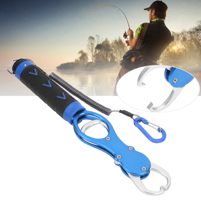Aluminum Alloy Fish Controller with Scale Portable Weighing Fishing Lip