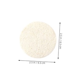 Baluue Natural Exfoliating Scrubber Pads 15pcs Face Scrubbers Body Scrubber for Deep Clean Face Mask Skincare