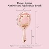 9th Anniversary Paddle Brush, Pink Sweetie Bear-Themed Hair Brush with
