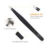 kaverme 9PCS Precision Tweezers Set, Upgraded Anti-Static Stainless Steel