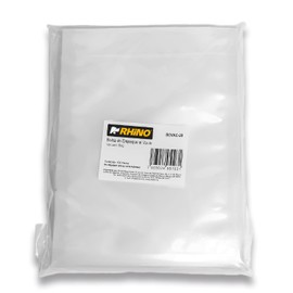 RHINO Bovac-20 Paquete de 100 Bolsas Lisas Para Empaque al Vacío de 15 X 20 Cm (6 X 8 "). Espesor de 80 Micras o Calibre 315, Pueden Utilizarse Para Cocción a 100 C