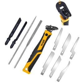 TOOLAN: 10-In-1 Model Craft Hand Saw & File Set. DIY Mini Razor Saw&File Kit for Handcrafted, Modeling, Plastic, and Other Fine Cutting, Reliable Blade Quick Change Mechanism