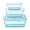 Taiuloo Set of 3 Salad Bowls with Lids, Salad Lunch