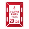 Command 20 lb X-Large Picture Hanging Strips, 16 Pairs White