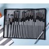 Professional Paint Brush Set, 24 Pieces, Multiple Styles for Acrylic