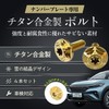 RENPA Titanium Alloy License Plate Specific Bolt with Snowflake Design,