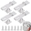 Door Padlock Hasp, 4 PCS Padlock Hasp Kit, Stainless Steel