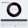 DJC 144BCD Round Chainring Fixed Gear Fixie Track Bike 47T