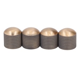 4Pcs Electric Guitar Knob Metal Volume Tone Control Dome Guitar Knob Replacement 6mm 0.24in