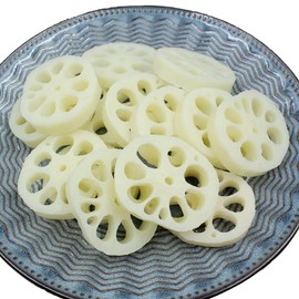 PsajfzZ 6 PCS Artificial Lotus Root Slice Fake Vegetable Slices Decoration Photography Props