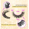 False Eyelashes Russian Strip Lashes D Curl Wispy Natural Look