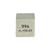 Elemental Specimen Nickel Ni (10mm Cube, Engraved A, Normal Face)