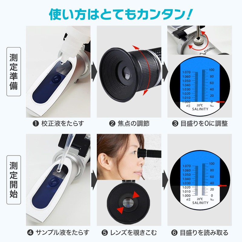 FieldNew Salt Meter, Salinity Meter, Salt Meter, For Seawater /