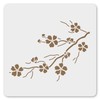 MAGJUCHE Cherry Blossom Stencil 6 Inches, Reusable Cherry Blossom Stencil
