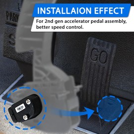 FIXHAWK N34-1173(G) Golf Cart Throttle Sensor Kit Fit for Club Car Precedent,Tempo, Onward 2010-Up Gas Golf Cart with 2nd Gen Accelerator Pedal Assembly