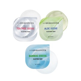 BRING GREEN Fresh Ball Sleeping Pack | Tea Tree for Calming, Bamboo for Hydrating, Aloe Vera for Soothing