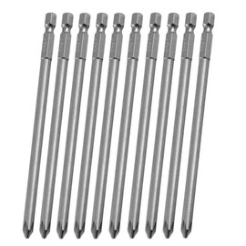 Mesee 10pcs PH2 Magnetic Phillips Screw Screwdriver Bits Set 1/4 Inch Hex Shank Long Cross Head Driver Drill Bits Electric Screwdriver Set 150mm-5.9 Inch Length