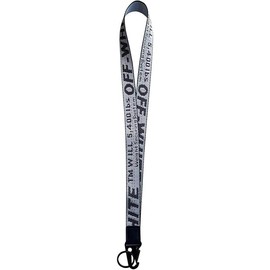 Fashion Letter Keychain Lanyard Industrial Canvas Phone Lanyard Wristlet Keychain Office Badge Lanyard Key Chain Phone Strap - Color: Silver