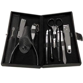 PrimeTrendz TM Deluxe 10 Piece Manicure Set with Carrying Case