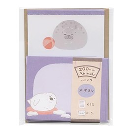 Zoom-in Animal 5422407 Mini Letter Set [Seal] Cute Animal