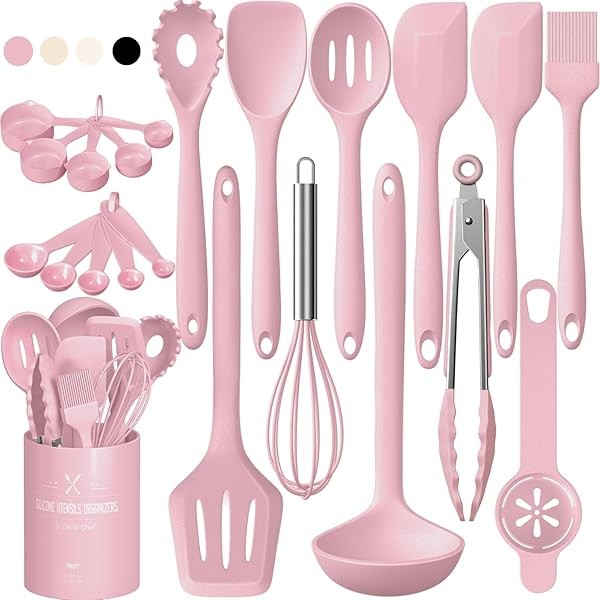 Umite Chef 22Pcs Silicone Cooking Utensils Set, Heat Resistant Silicone
