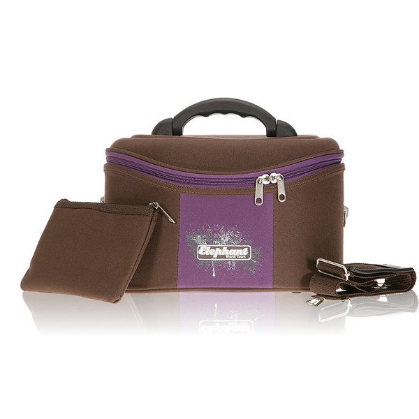 Elephant Wash Bag Vanity Case Beauty Case Vanity Case/Purple/Brown