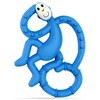Mordedera para Bebé MatchStick Mini Monkey Mordedor, Azul (Blue), 10