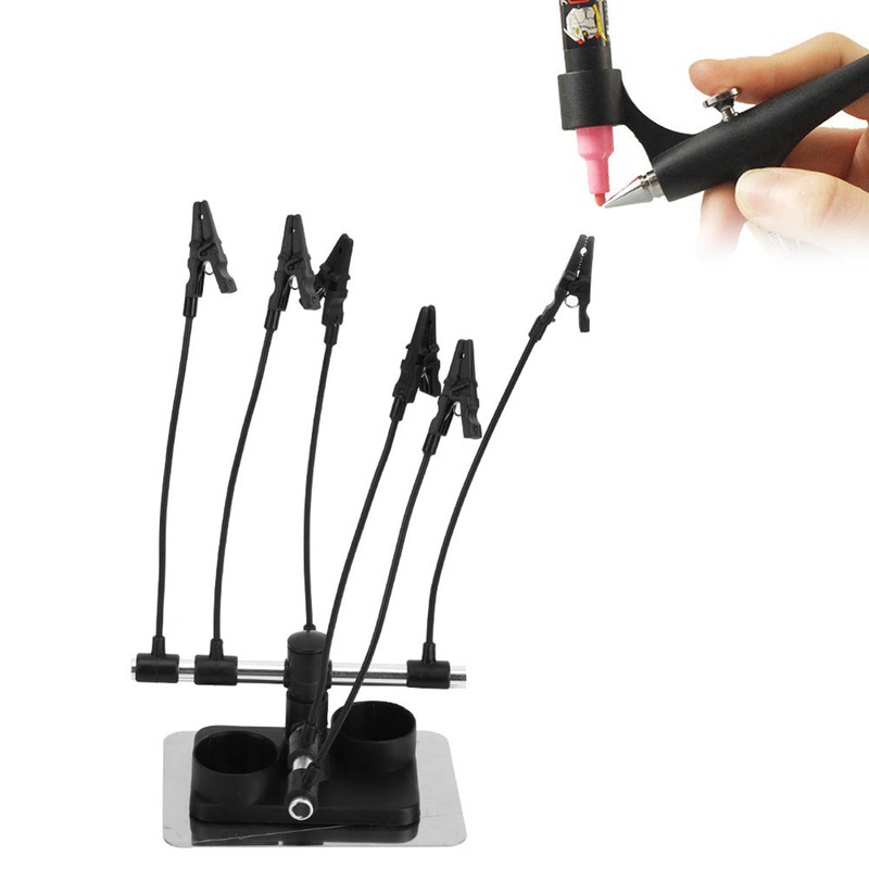 Professional Airbrush Bracket Tattoo Airbrush Sprayer Stand Holder Clips Model