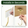 bussdis Under Cabinet Banana Hook Adhesive: Foldable Banana Hanger, Gold