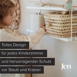 JenLiving® Musikbox SLEEVY, Teddy Plüsch Hülle, Überzug - Stilvoller Schutzbezug für deine Toniebox (Natur White)