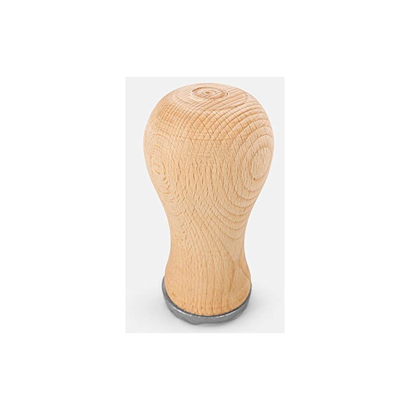 EVERYJOY Wooden Meat Tenderiser with Metal End (Brown, 11 cm/Round)