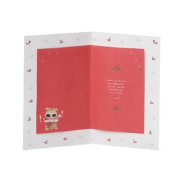 Boofle Daughter & Fiance Embellished Christmas Greeting Card Cute Xmas Cards