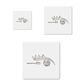 Mascara Beauty Cosmetics Eye Lash, quality mylar stencil pack in 3 sizes, reusable for crafts and diy projects CCSTE-26350