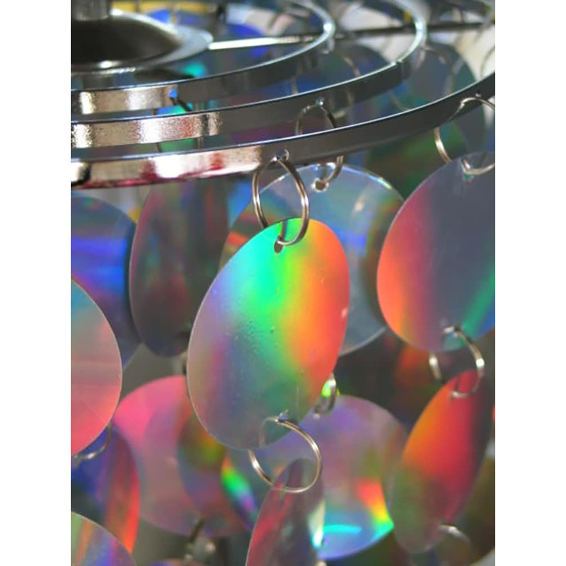 Young Spirit Trendy Light Shade with Sequins, Iridescent Decoration Shade