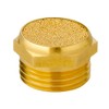 Quickun Pneumatic Muffler Silencer, 1/2” Male Thread Brass Air Exhaust