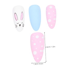 Baluue Elegant False Nails Decor Pcs Women's Press Fake Nails Art False Girl Fake Decorations