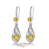 Topaz Earrings Sterling Silver Drop Earrings for Women, Silver Earrings