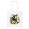 Floral Mouse Tote Bag - Pet Animals & Flowers Wildlife