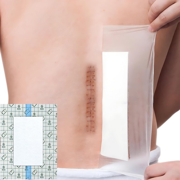 7 Pcs Waterproof Shower Cover 12"x16" with Non-Stick Center Pad