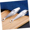 Vaguelly 2Pcs Metal Chicken Tweezers Compact Reusable Tweezers for Hair