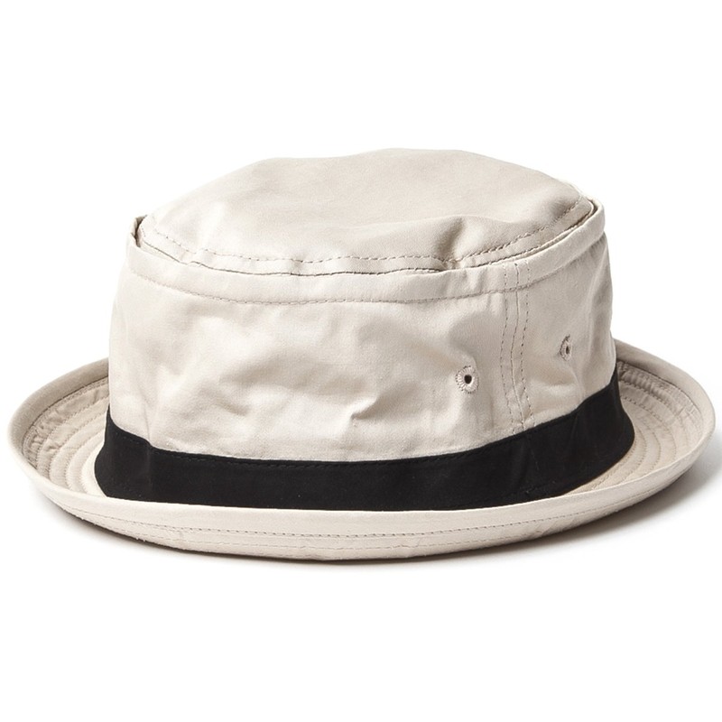 Basic Ench Cotton Terrapinch Pork Pie Hat, Large Size, Shallow,