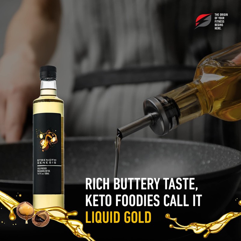 Keto Macadamia Nut Oil Ketogenic Oil For Cooking From Real