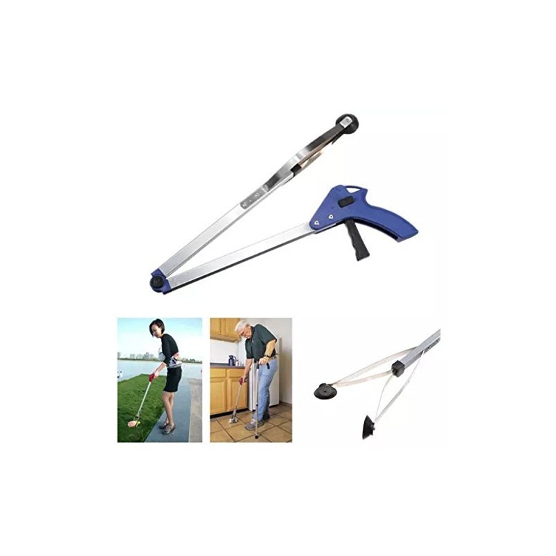 [New Version] 2 Pack Foldable Reacher Grabber Tool, Long 32"