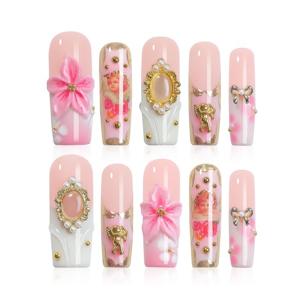 XGV Long Handmade Press on Nails - 3D Press on