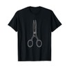 Wireframe Scissors Blueprint 1 T-Shirt