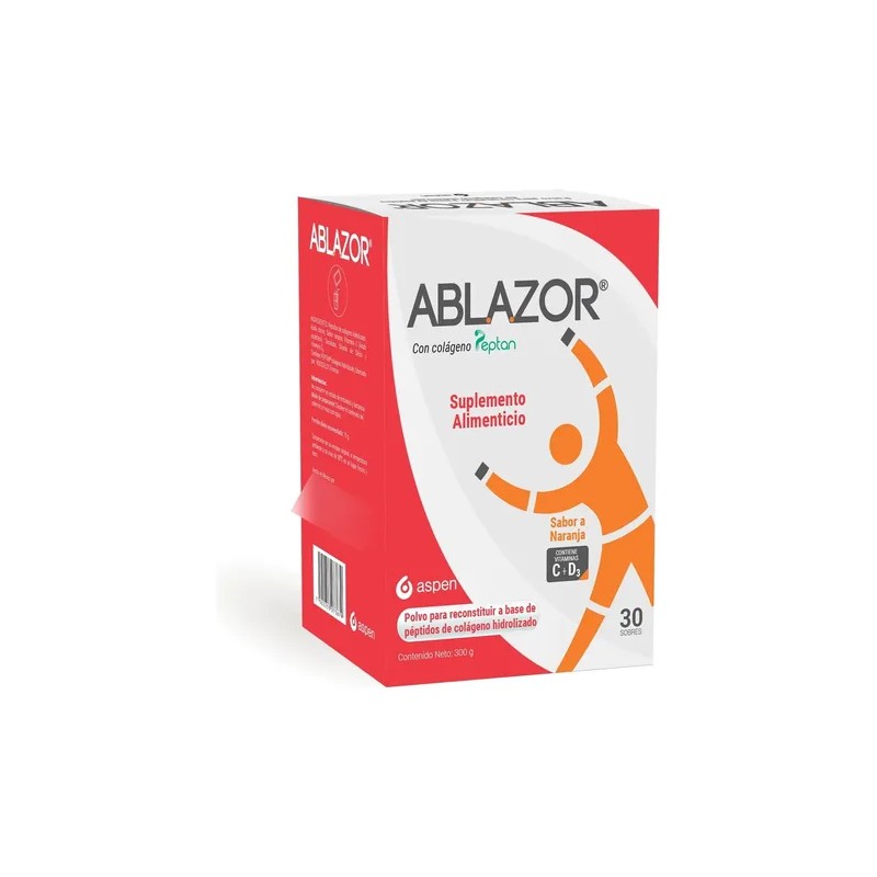 Ablazor Aspen Colágeno Hidrolizado Sabor Naranja Sobres