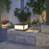 AILICIN Pillar Lamp Post Light, Tempered Glass Shade，Fence Deck Cap