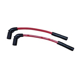 Ton's Performance RED 10mm Thick Pair of Spark Plug Wires Fit for Harley Davidson Sportster 883 1200 with Coil Relocation 2007+ TONS-07XLRELO-RD-10MM