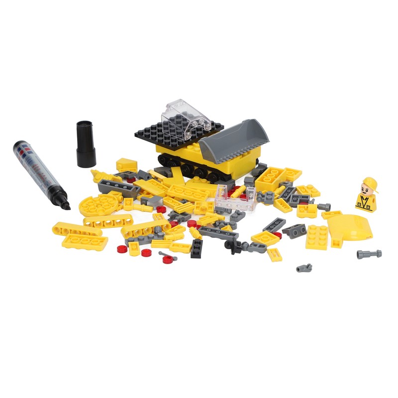 Digging Truck Toy Inductive DIY Assembly Electronic Vehicle Excavator Construction