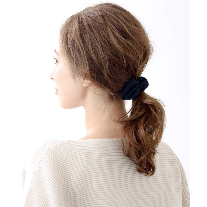 Vingtaine H7313 Basic Color, Wired, Ribbon Pony Hook, Hair Cuff,